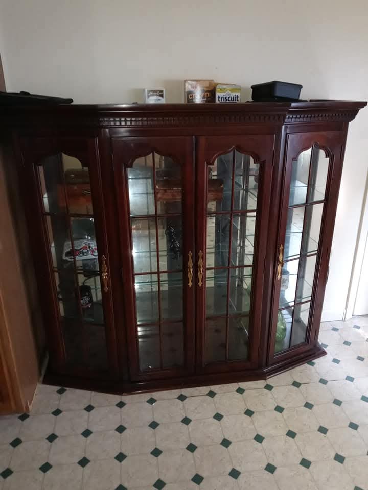 Custom china cabinet built-in